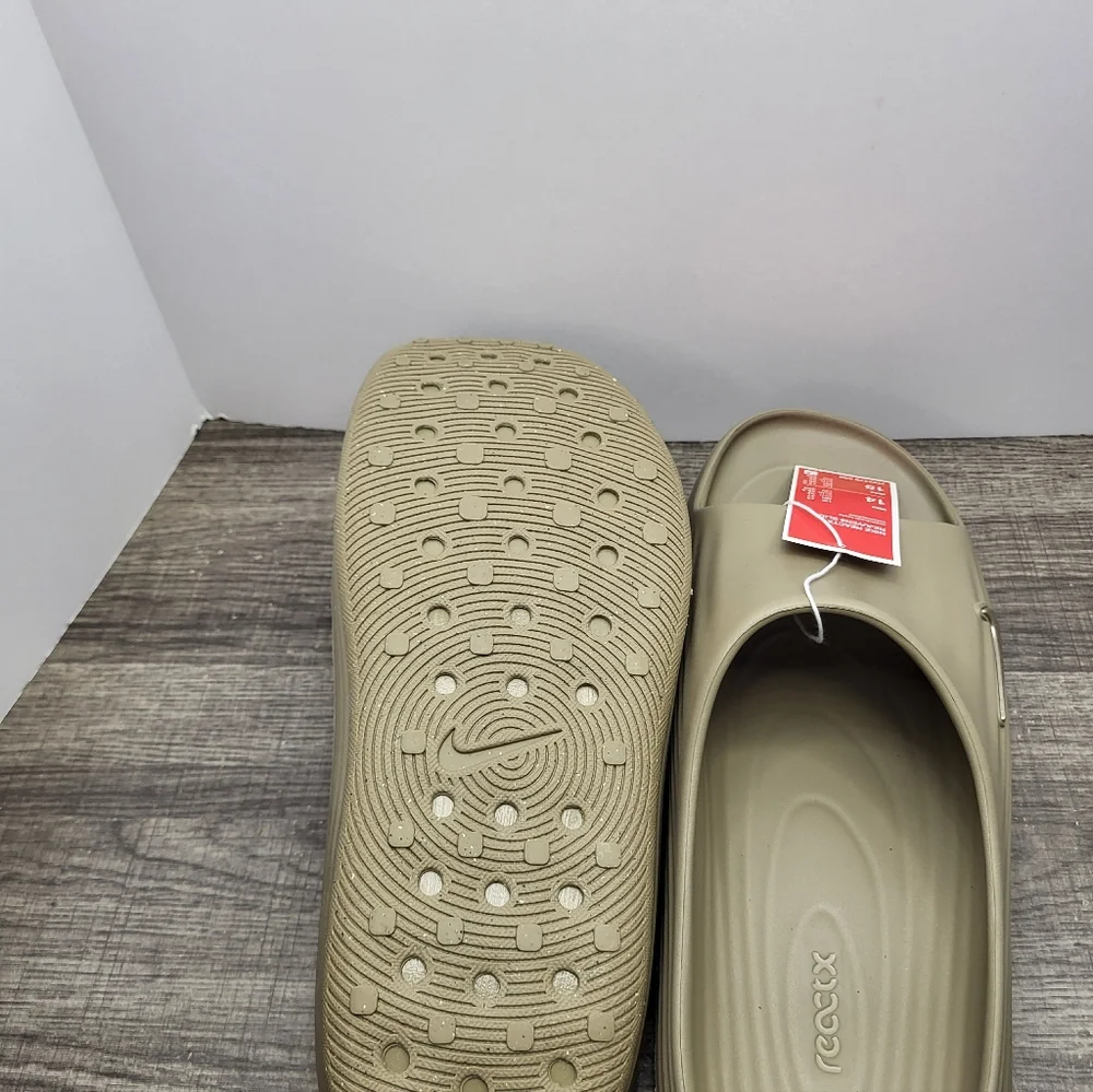 Nike ReactX Rejuven8 Slides Shoes Khaki HV4479-200 New Men’s Size 14 New